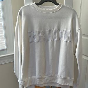 Six stories bride sweatshirt. Used.